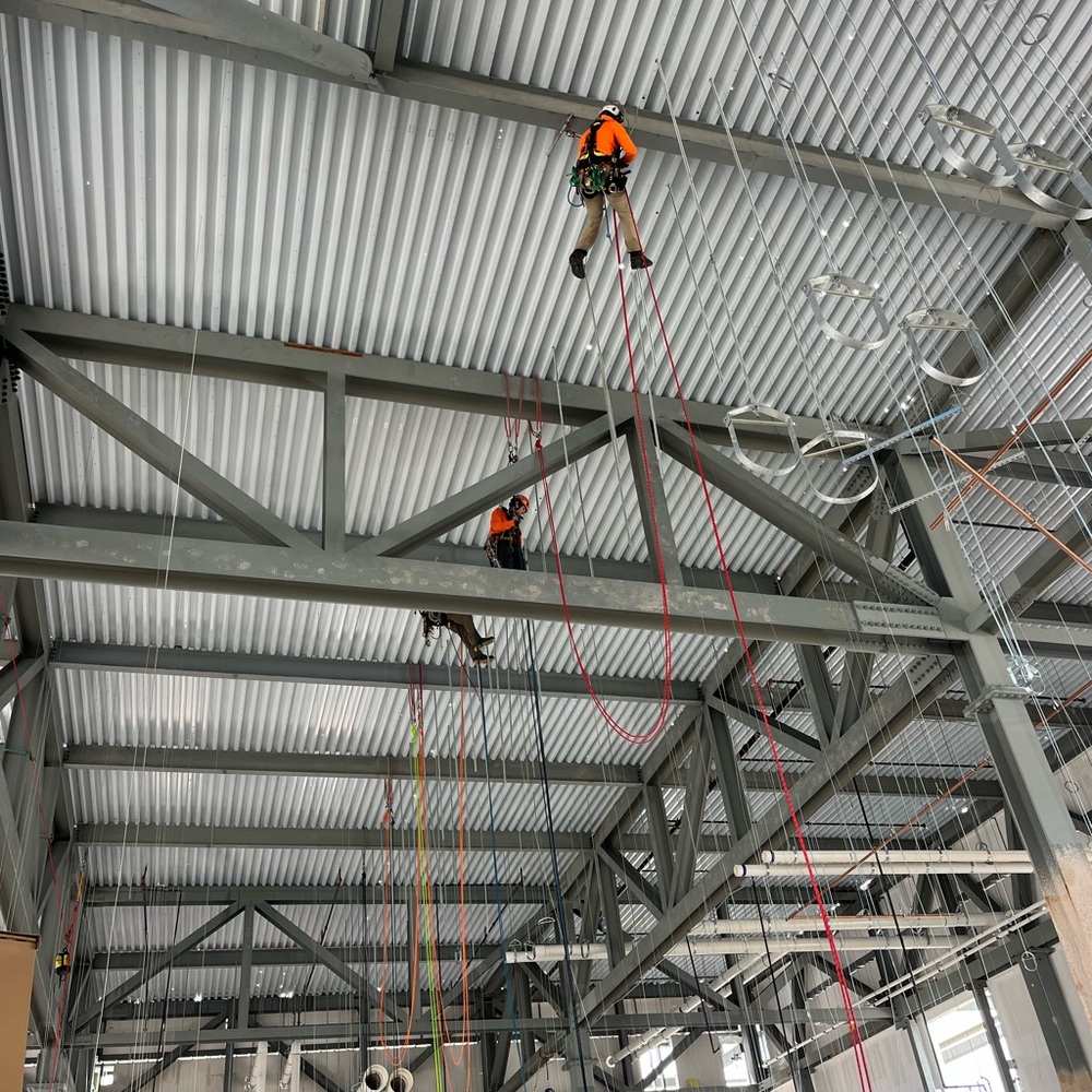 Industrial Safety Harness with Orange Vest